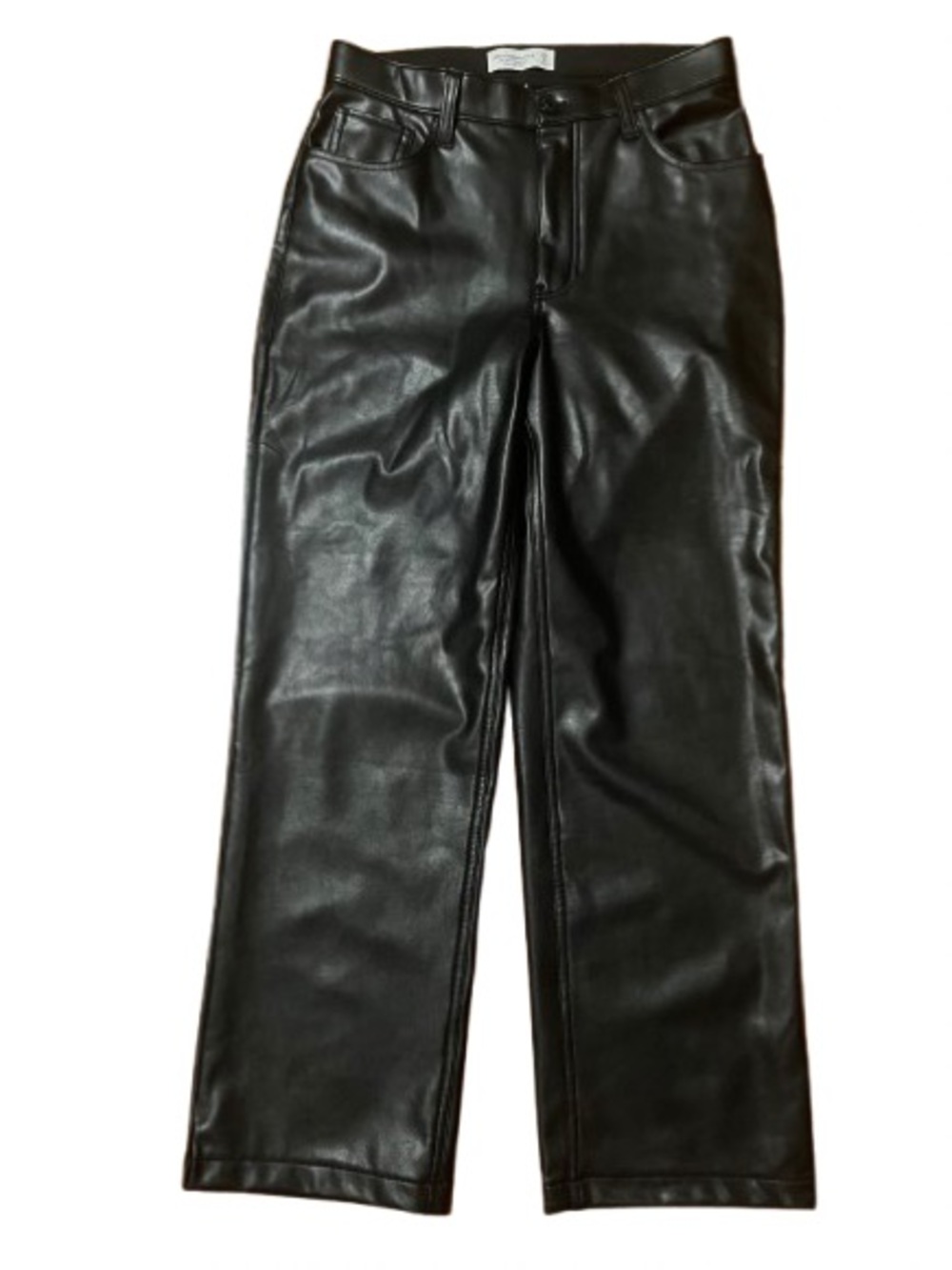 Abercrombie & Fitch The 90’s Relaxed Ultra High Rise Faux Leather Pants Size 28